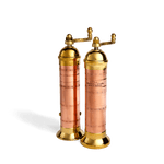 Copper and Brass Salt and Pepper Mill Set