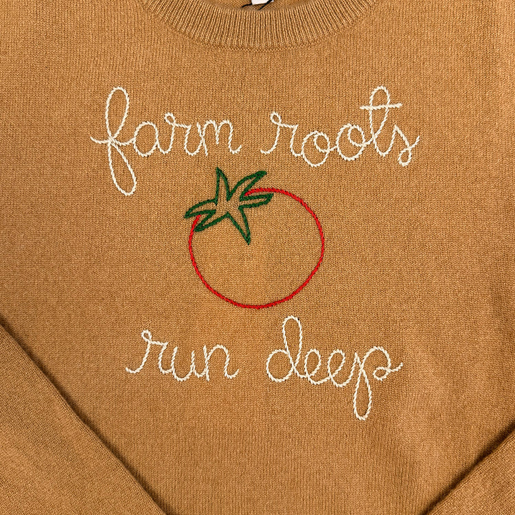 Farm Roots Run Deep Cashmere Sweater