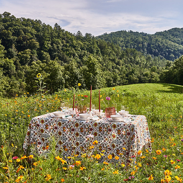 Floral Printed Tablecloth