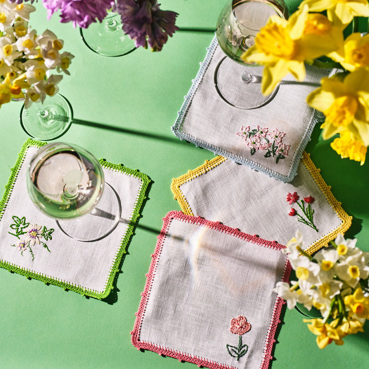 BF Floral Cocktail Napkin Set
