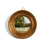 Antique Frame with Hand Painted Fenceline