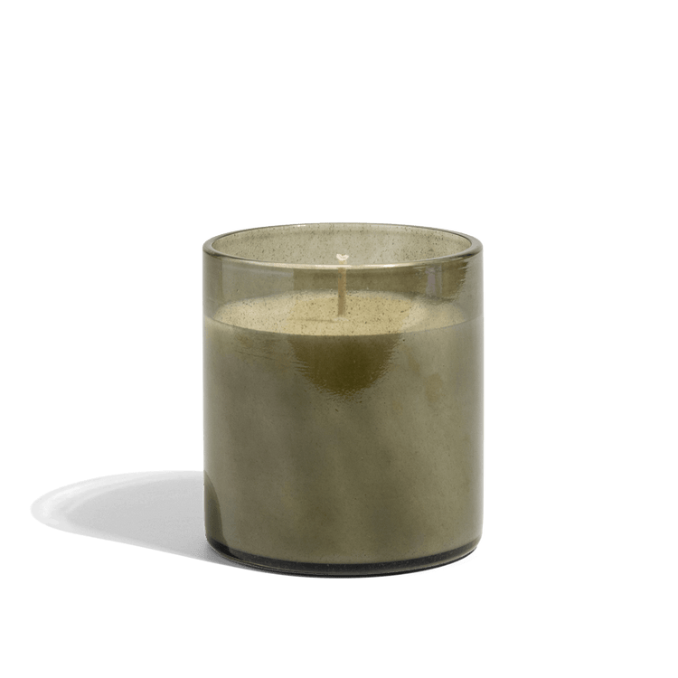 Handblown Colored Glass Candle