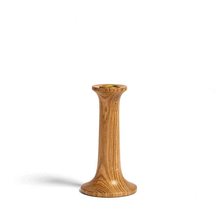 Simple Candle Holder Oak Small