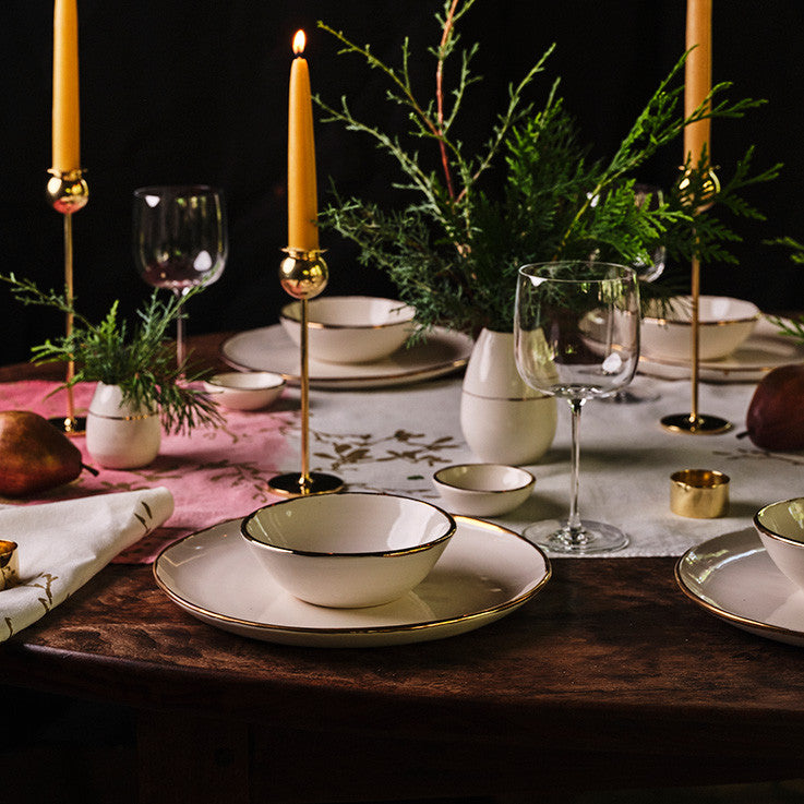 Holiday Pottery Place Setting