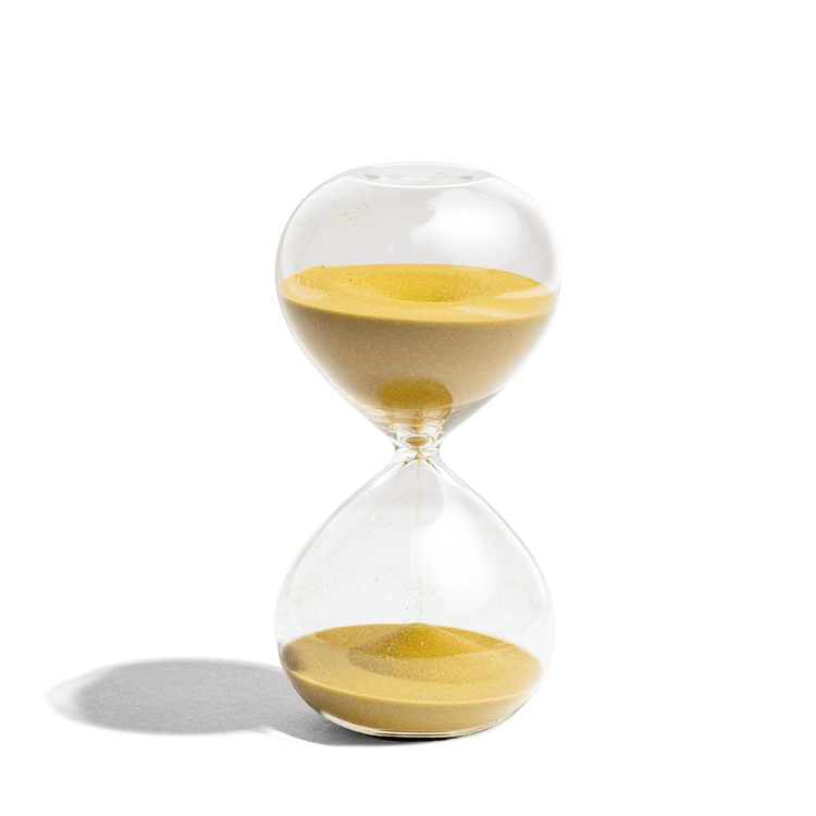 Handblown Hourglass