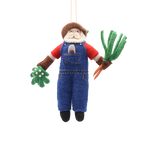 Santa in the Garden Ornament