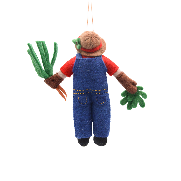 Santa in the Garden Ornament