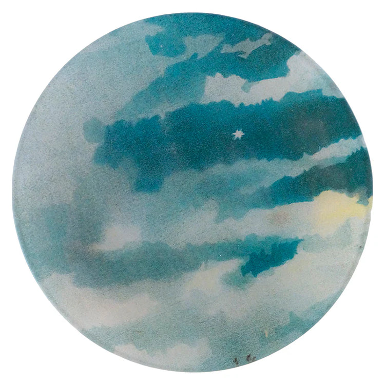 John Derian Clouds Round Plate