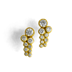 Diamond Cluster Stud Earrings