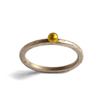 Silver Stack with Gold Ball