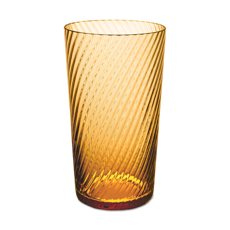 MATCH Amber Twist Highball Glass