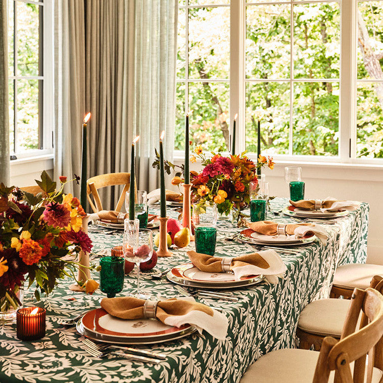Green Garland Tablecloth