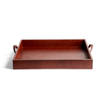 Large Leather Tray with Handles