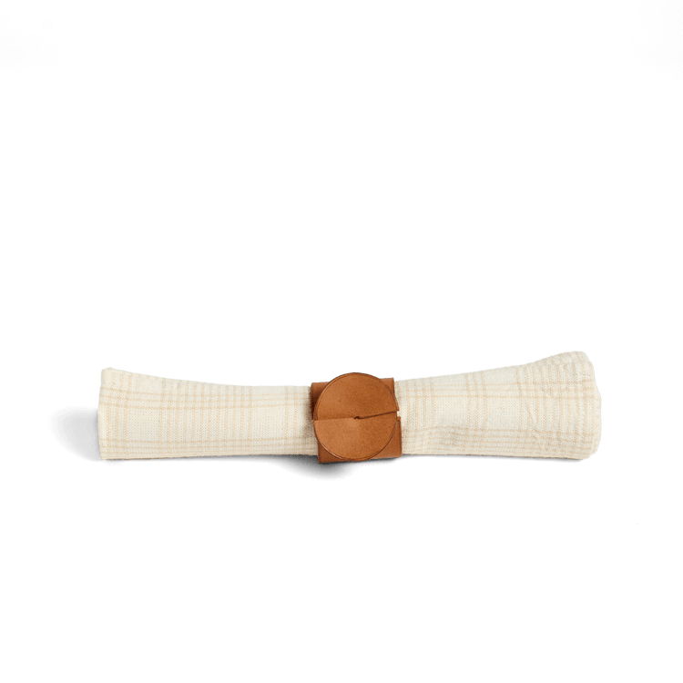Leather Napkin Ring Set