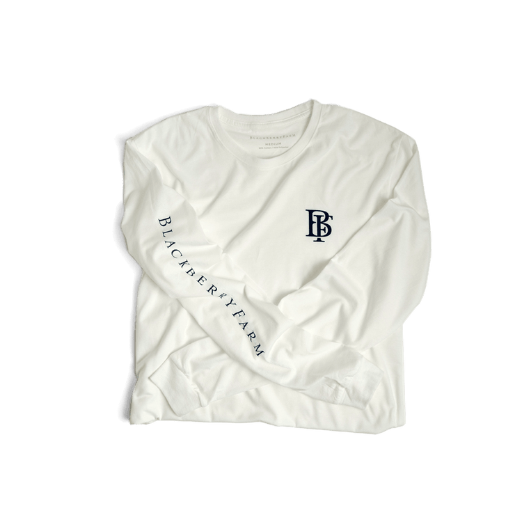 Blackberry Farm White Long Sleeve T-Shirt