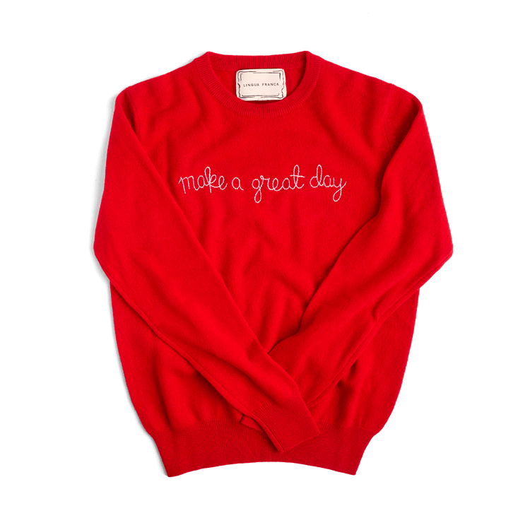 Make A Great Day Custom Cashmere Sweater