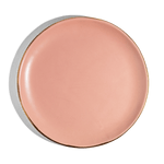 Pink Holiday Pottery Dinner Plate