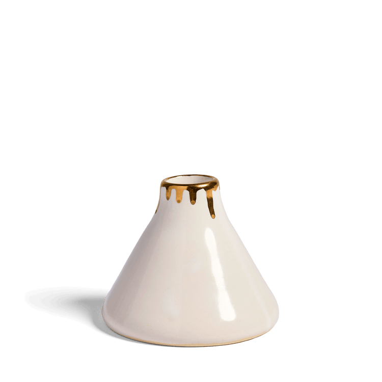 Holiday Pottery Candle Taper