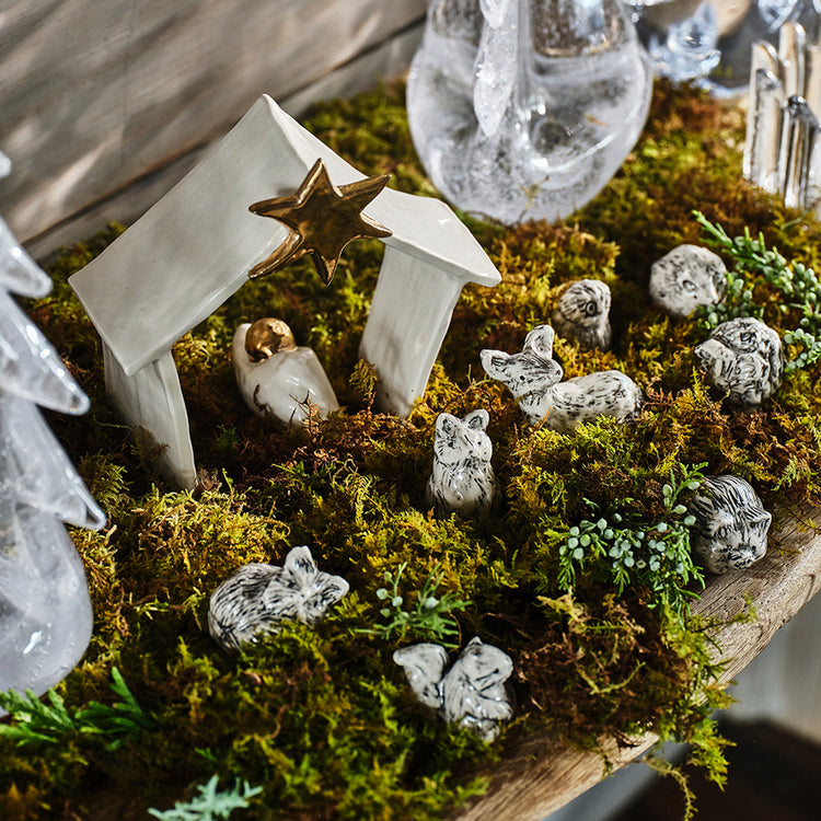 Hand-Thrown Ceramic Nativity Set