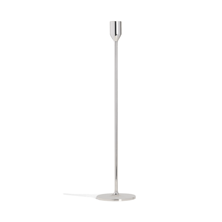 Silver Candlestick Holder - 17.5"