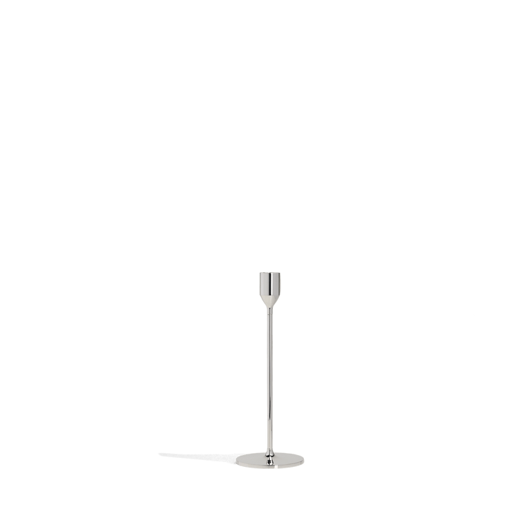 Silver Candlestick Holder - 11"
