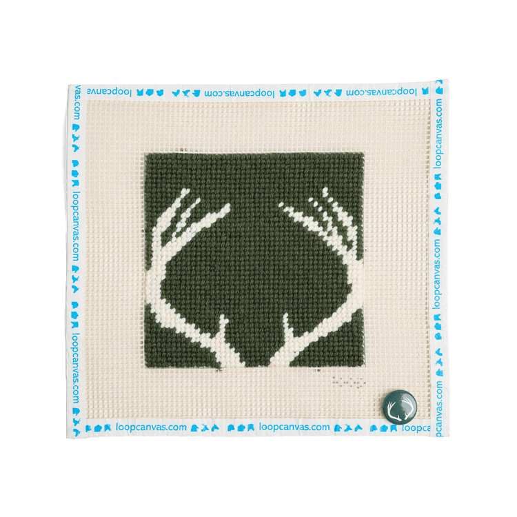 Small Canvas Needlepoint Kit - Antlers