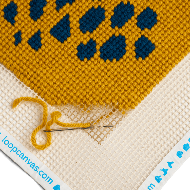 Large Canvas Needlepoint Kit - Pine Cone