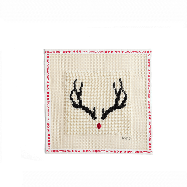 Holiday Antler Needlepoint Kit