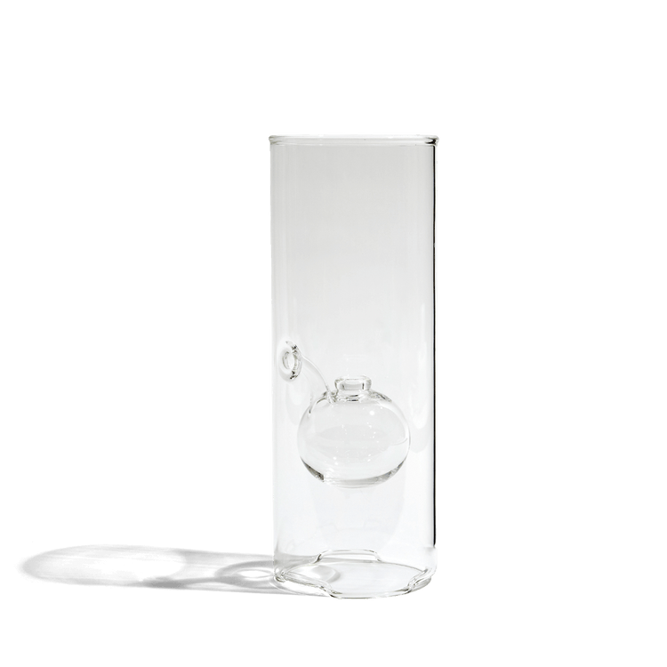Glass Oil Lamp - 12 inches