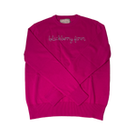Blackberry Farm Custom Cashmere Sweater Fuschia