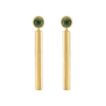 Pop Chime Green Tourmaline Earrings