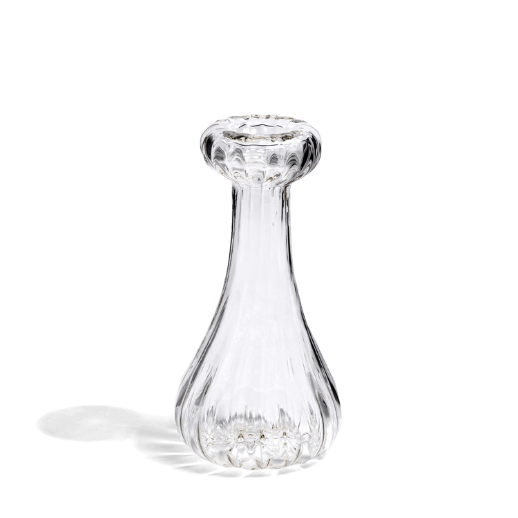 Handblown Glass Drop Candlestick Holder