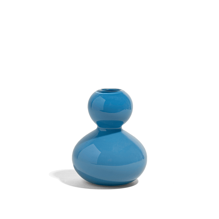 Opaque Colored Bud Vase Denim Blue