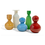 Opaque Colored Bud Vase