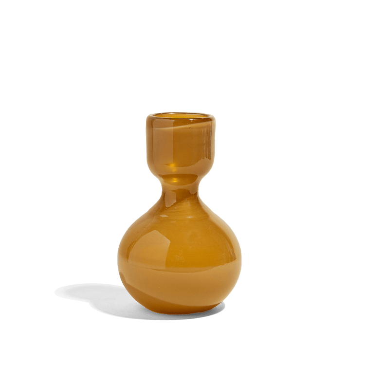 Opaque Colored Bud Vase Tobacco