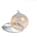 White and Gold Round Ornament