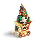 Santa on a Sleigh Ornament