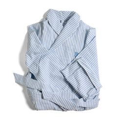 Seersucker Robe Azure