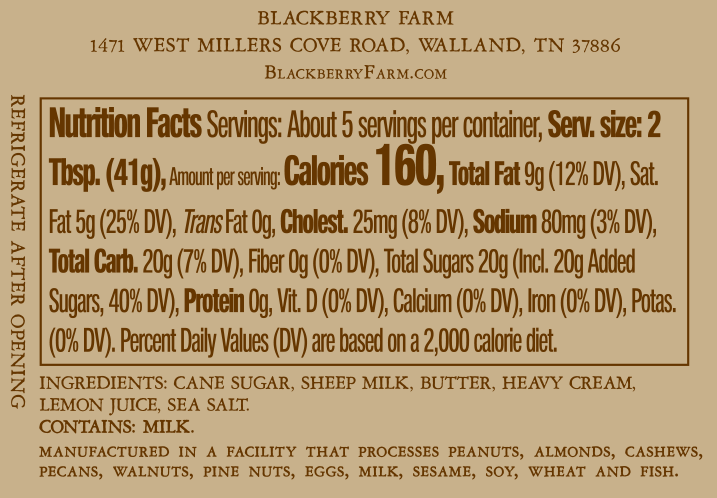 Sheep's Milk Caramel