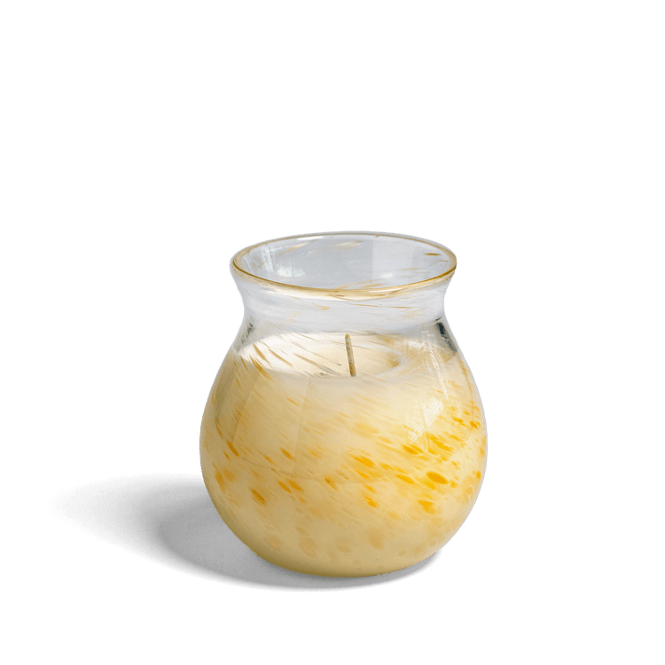 Speckled Glass Votive Candle