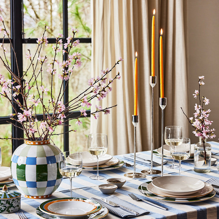 Blue Striped Napkin Set