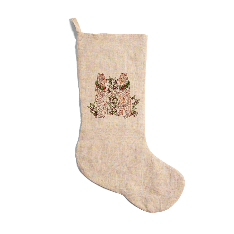 Bears with Blackberries Stocking