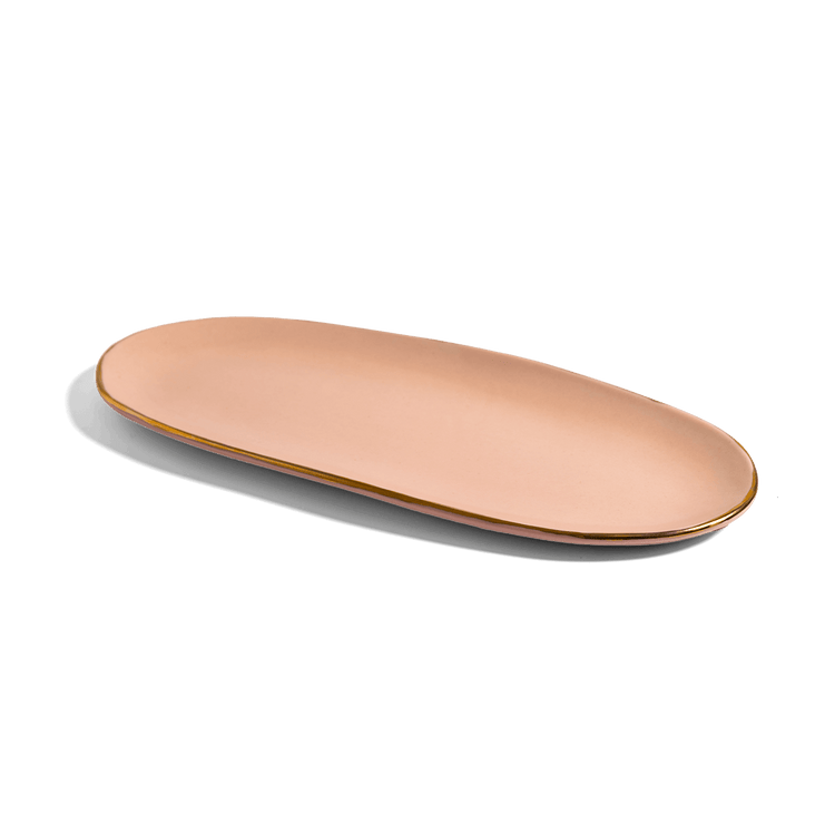 Holiday Pottery Blush Oval Platter