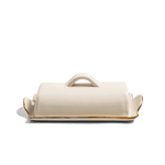 Holiday Pottery Butter Dish