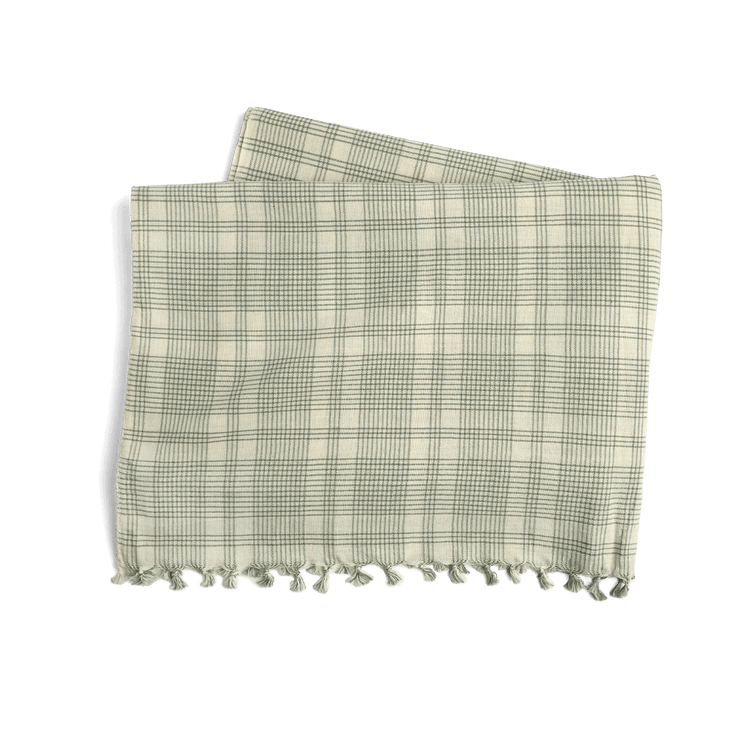 Sage Marianne Plaid Tablecloth