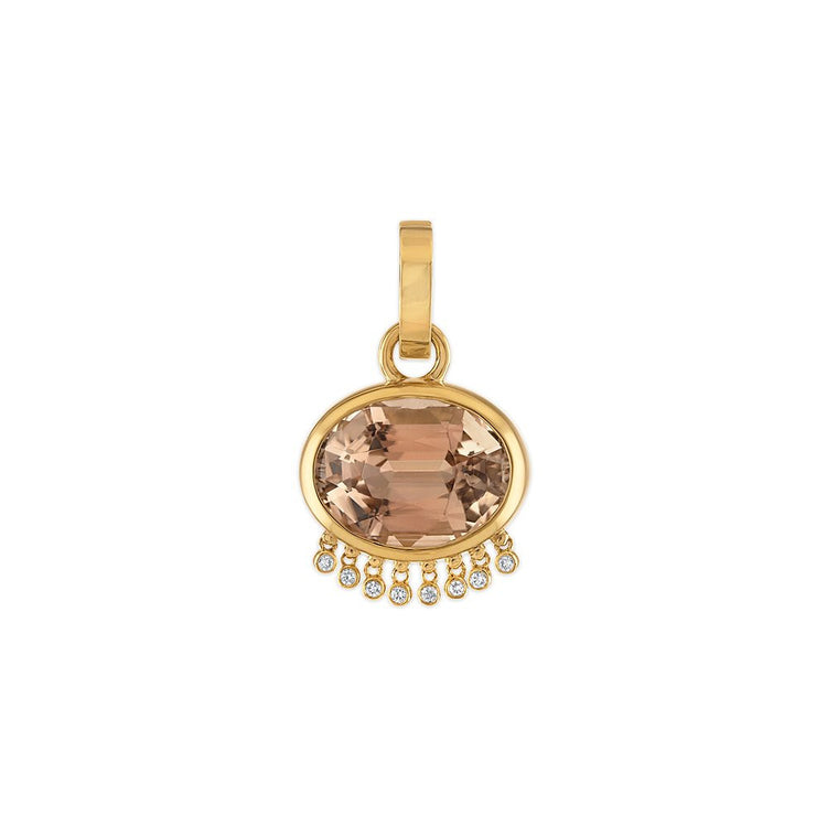 Peach Tourmaline Pendant
