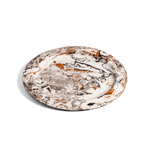 Marbleized Ceramic Plate Sienna