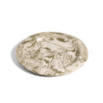 Marbleized Ceramic Plate Green