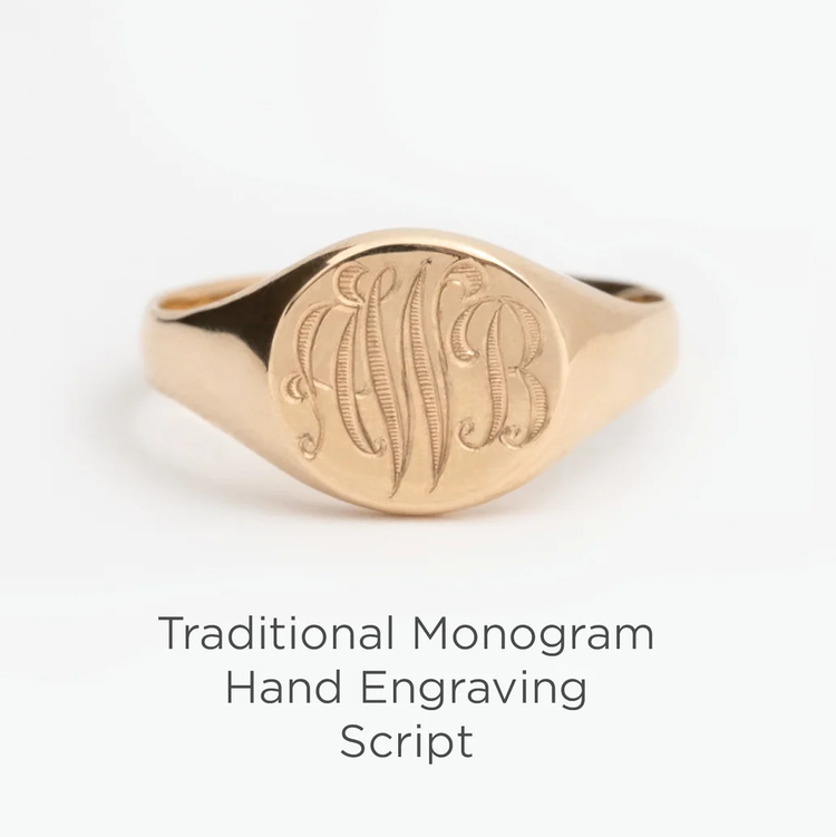 Traditional Monogram Engraving