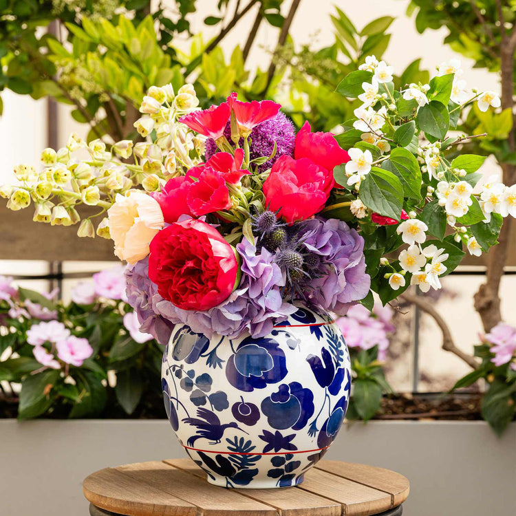 Wildbird Blue Bubble Vase